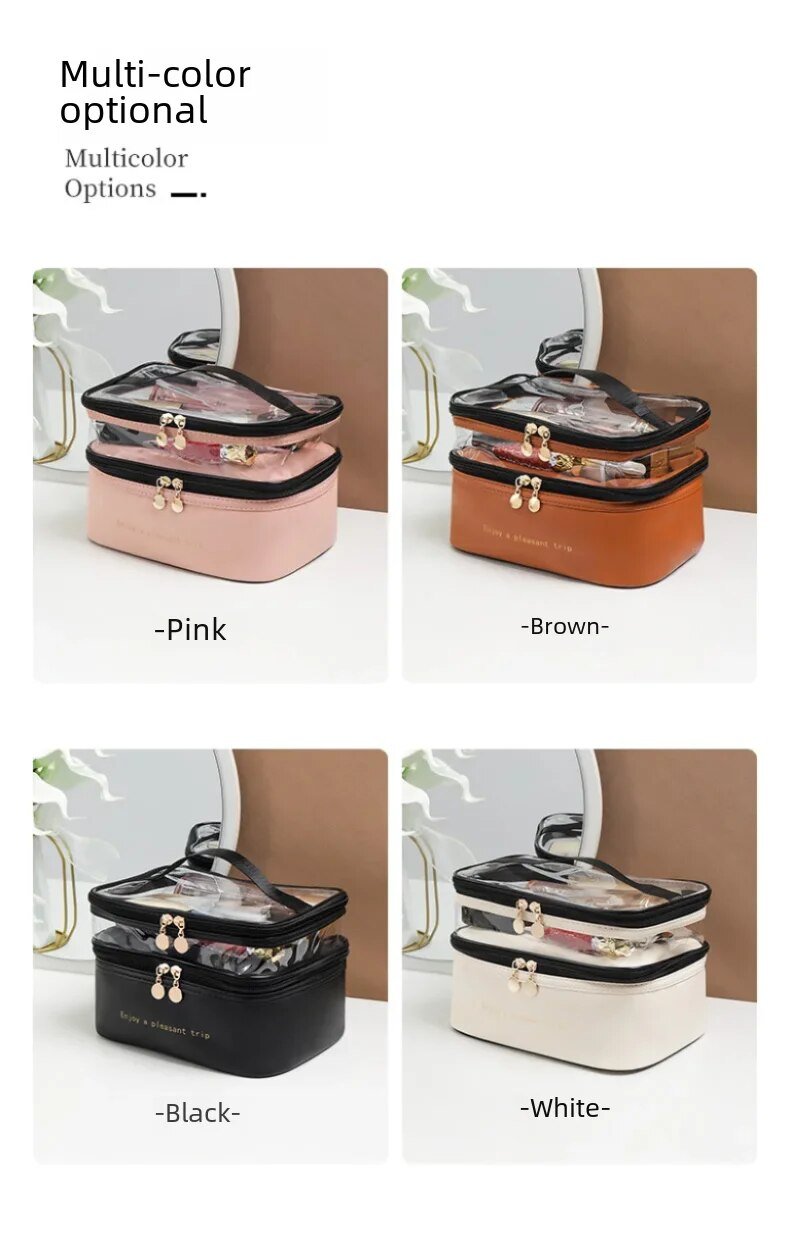 Dual Compartment cosmetic bag - All-In-One Store