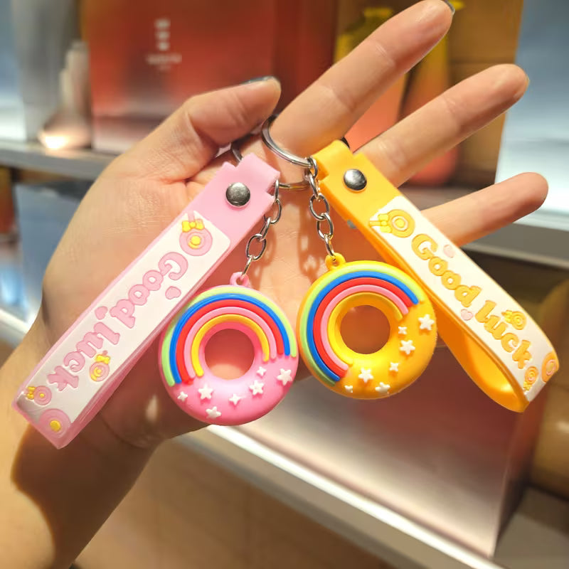 3D Donut Shaped Strap Keychain