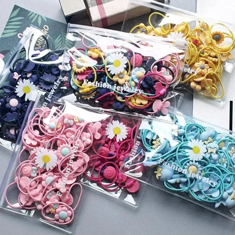 Elastic Nylon Hair Bands (Pack Of 20) - All-In-One Store
