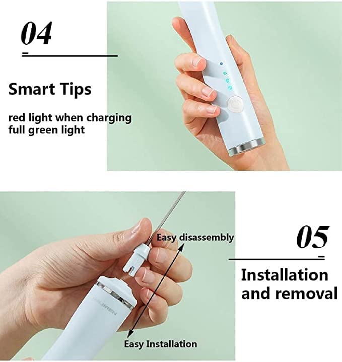 Electric Milk Frother Egg Beater Rechargeable - All-In-One Store