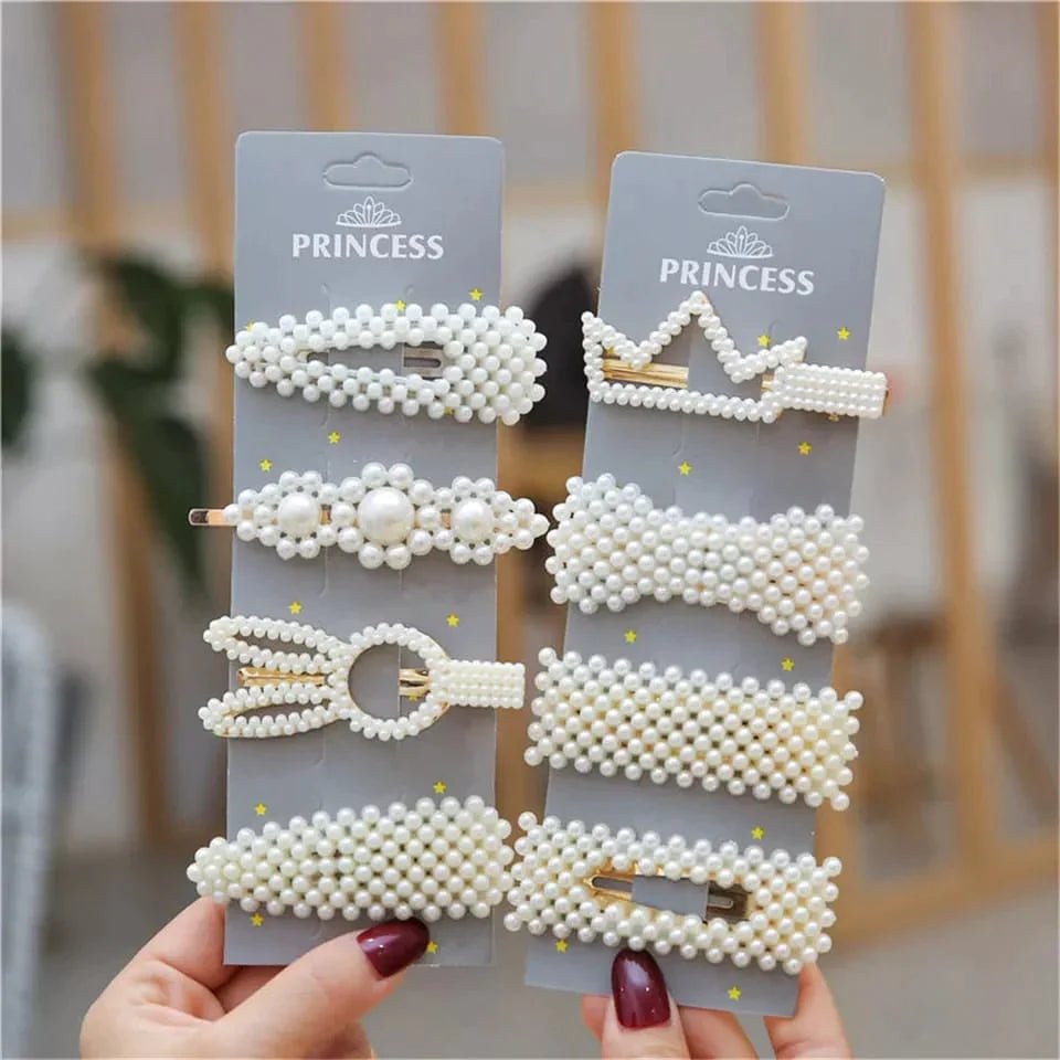Elegant Pearl Hairpins (Pack of 8) - All-In-One Store