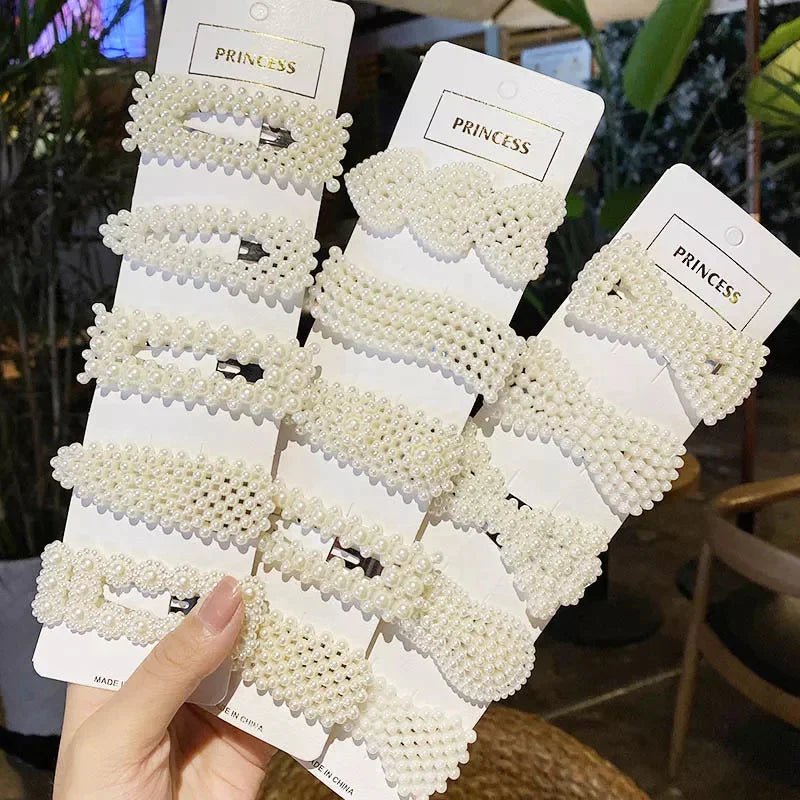 Elegant Pearl Hairpins (Pack of 8) - All-In-One Store