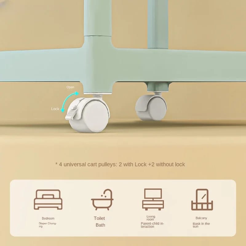 Essential Baby Supplies Trolley - 4 Layers - All-In-One Store