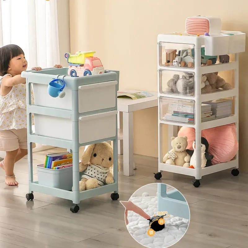 Essential Baby Supplies Trolley - 4 Layers - All-In-One Store