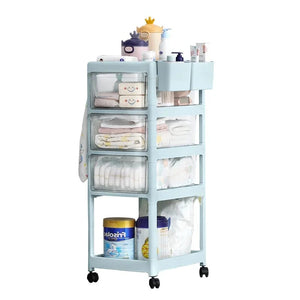Essential Baby Supplies Trolley - 4 Layers - All-In-One Store