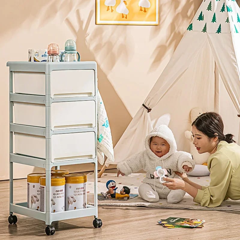 Essential Baby Supplies Trolley - 4 Layers - All-In-One Store