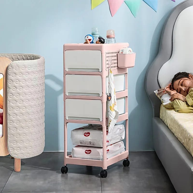 Essential Baby Supplies Trolley - 4 Layers - All-In-One Store