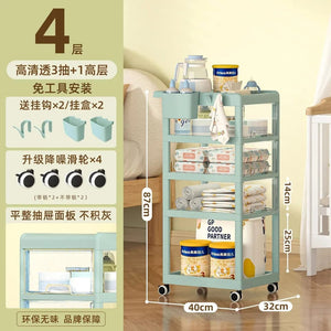Essential Baby Supplies Trolley - 4 Layers - All-In-One Store