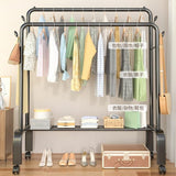 Floor-Standing Cloth Rack With Wheels - All-In-One Store