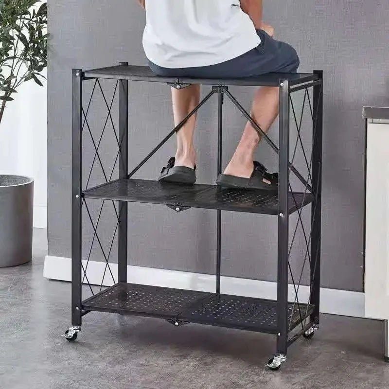 Foldable Kitchen Trolley - All-In-One Store