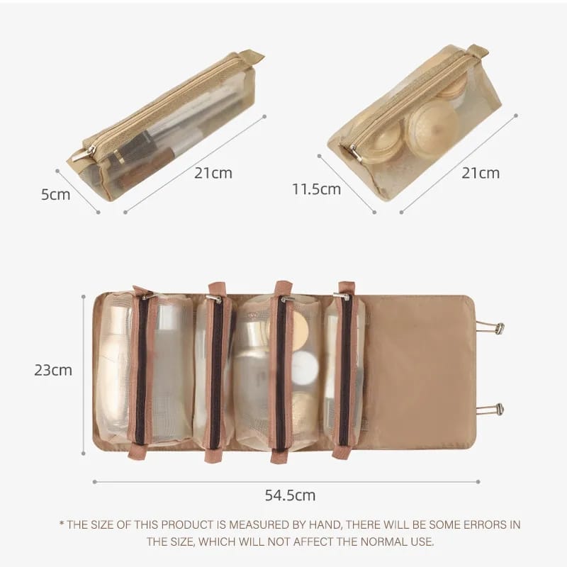 Foldable Makeup & Cosmetic Pouch - All-In-One Store