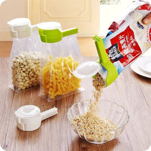 Food Storage Sealing Clips with Pour Spouts - All-In-One Store