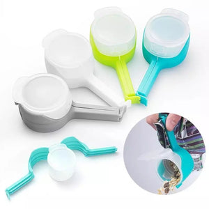 Food Storage Sealing Clips with Pour Spouts - All-In-One Store
