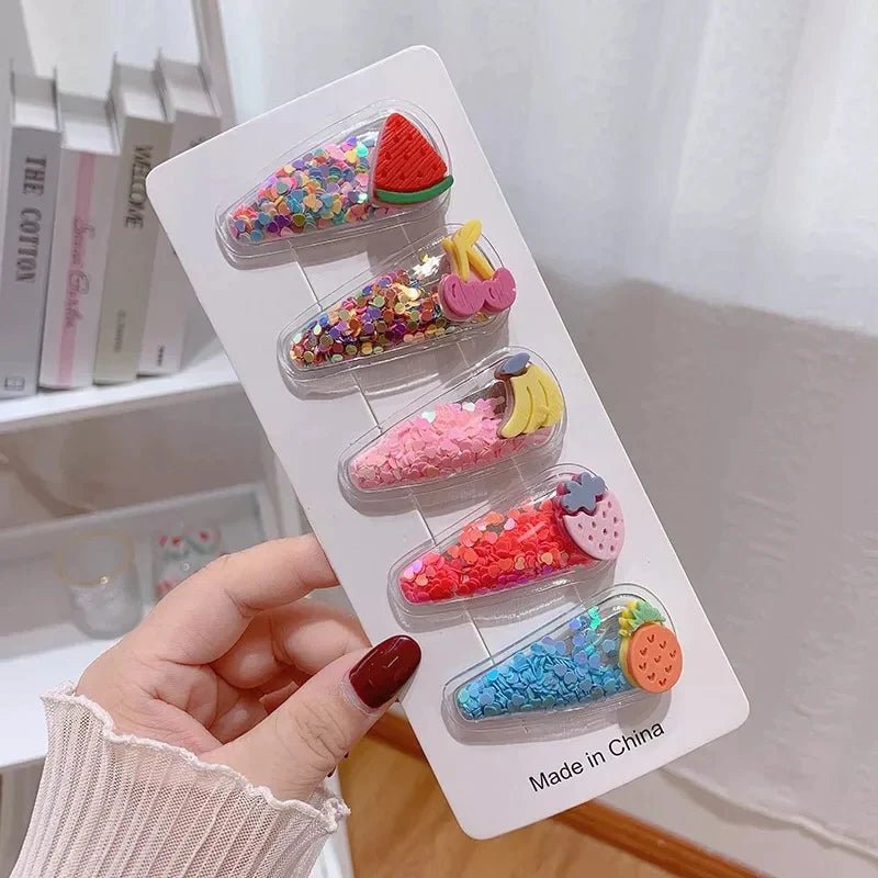 Glittering fun hair clips - All-In-One Store