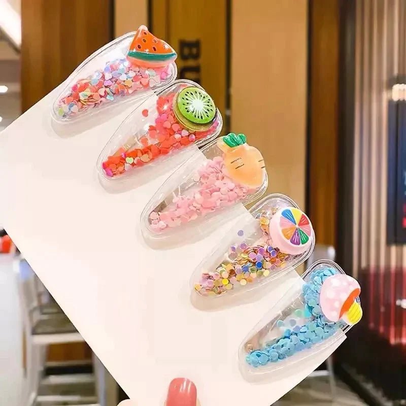 Glittering fun hair clips - All-In-One Store