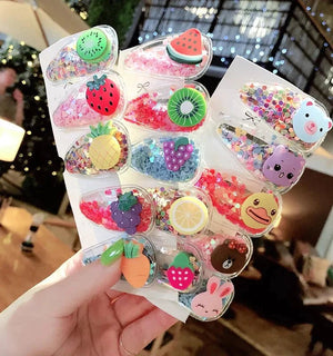 Glittering fun hair clips - All-In-One Store