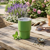 Mini Tumbler Shot Glass with Straw and Lid