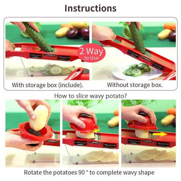 Hand-crank Vegetable Cutter - All-In-One Store