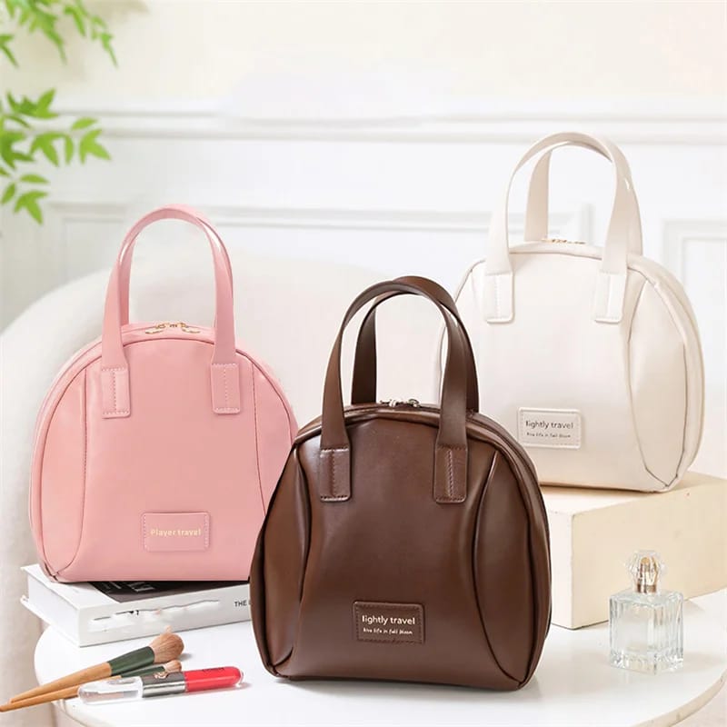 Handle-top Cosmetic Bag - All-In-One Store