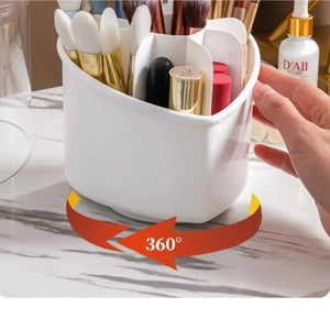 HeartGlow Rotating Makeup Brush Stand - All-In-One Store