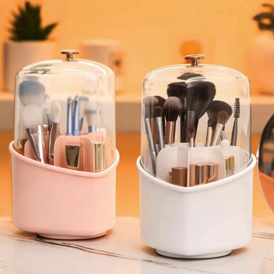 HeartGlow Rotating Makeup Brush Stand - All-In-One Store