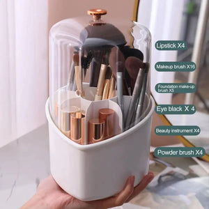 HeartGlow Rotating Makeup Brush Stand - All-In-One Store
