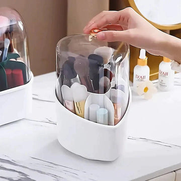 HeartGlow Rotating Makeup Brush Stand - All-In-One Store