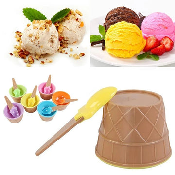 Ice Cream Bowl With Spoon Pack of 6 - All-In-One Store