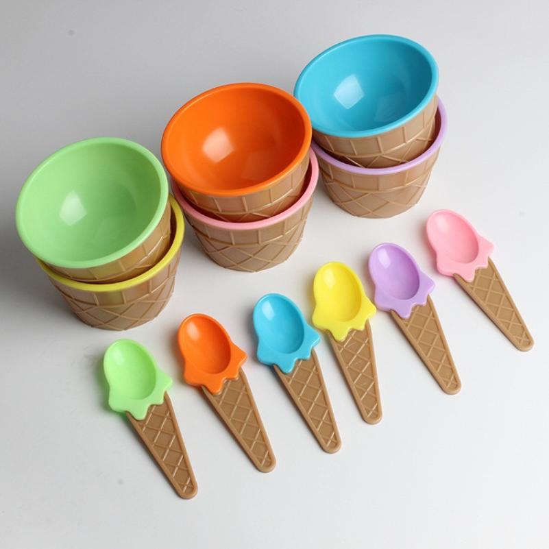 Ice Cream Bowl With Spoon Pack of 6 - All-In-One Store