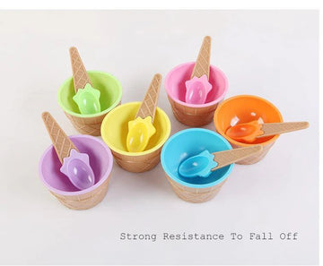 Ice Cream Bowl With Spoon Pack of 6 - All-In-One Store