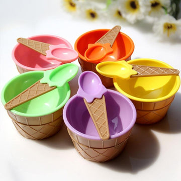 Ice Cream Bowl With Spoon Pack of 6 - All-In-One Store