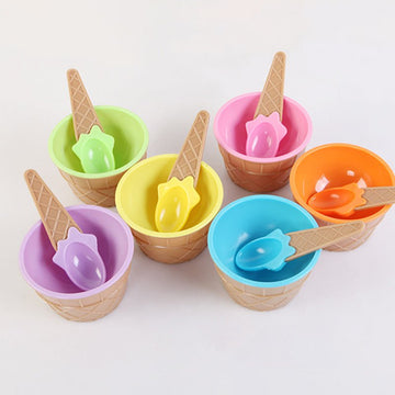 Ice Cream Bowl With Spoon Pack of 6 - All-In-One Store