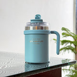 SITARAYURI Spill-Proof Dual-Lid Insulated Stainless Steel Mug (500ml) (ZF-032)