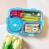 Insulated Modern & Stylish Stainless Steel (SUS304) Lunch Box with Dipping Cup (7122)