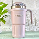 SITARAYURI Dual-Lid Double Wall Insulated Stainless Steel Tumbler (600ml) (ZF-037)