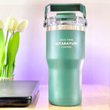 SITARAYURI LeakProof Dual-Lid Insulated Stainless Steel Tumbler (600ml) (ZF-001)