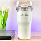 SITARAYURI LeakProof Dual-Lid Insulated Stainless Steel Tumbler (600ml) (ZF-001)