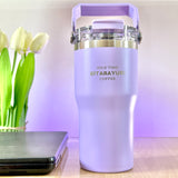 SITARAYURI LeakProof Dual-Lid Insulated Stainless Steel Tumbler (600ml) (ZF-001)