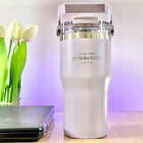 SITARAYURI LeakProof Dual-Lid Insulated Stainless Steel Tumbler (600ml) (ZF-001)