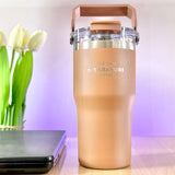 SITARAYURI LeakProof Dual-Lid Insulated Stainless Steel Tumbler (600ml) (ZF-001)