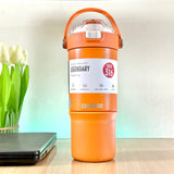 DODGE - Double Wall Vacuum Stainless Steel Tumbler with Dual-Sipping & Handle (770ml) (DB-23682-S)