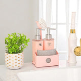 Twin Liquid Dispenser with Sponge Holder & Brush (1936) by Limon