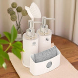 Twin Liquid Dispenser with Sponge Holder & Brush (1936) by Limon