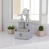 Twin Liquid Dispenser with Sponge Holder & Brush (1936) by Limon