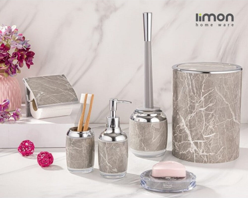 Elegant Marble 6-Piece Bathroom Set (2024) by Limon