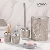 Elegant Marble 6-Piece Bathroom Set (2024) by Limon