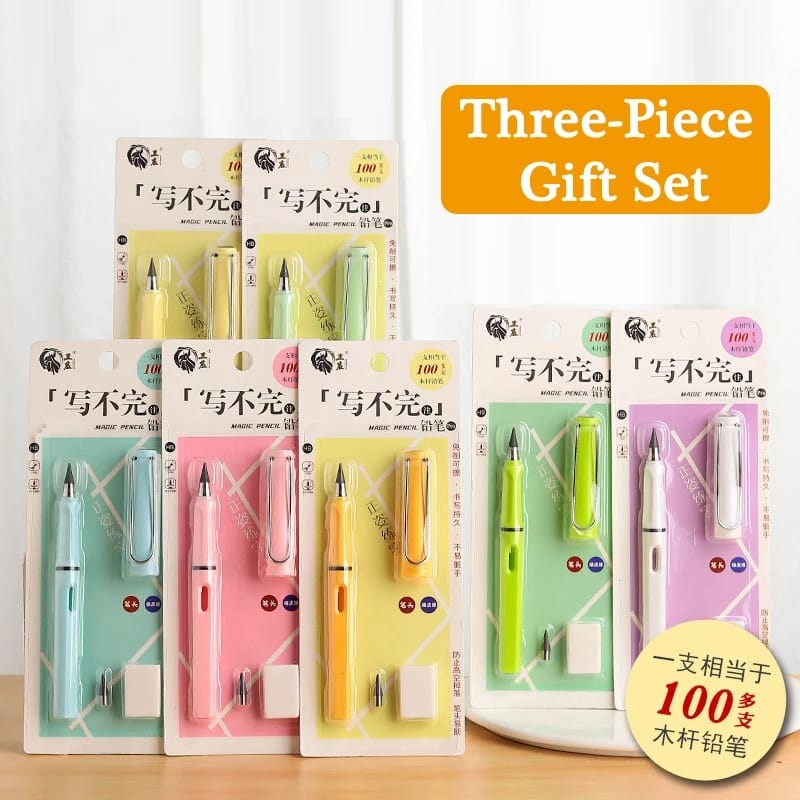 Inkless Pencil With Extra Nip And Eraser - All-In-One Store