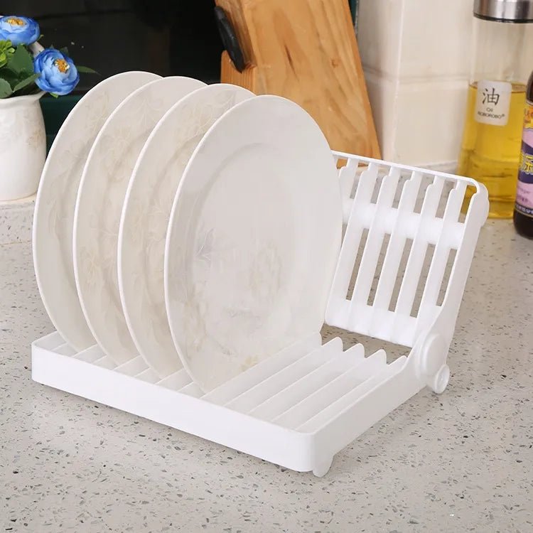 Innovative Foldable Dish Plates Drying Rack - All-In-One Store