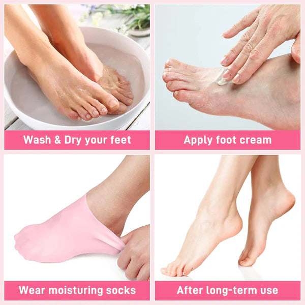 Silicone Heel Moisturizing Socks