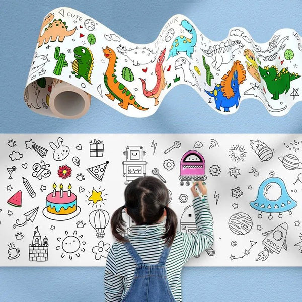 Kid's Creative Coloring Paper Roll - All-In-One Store